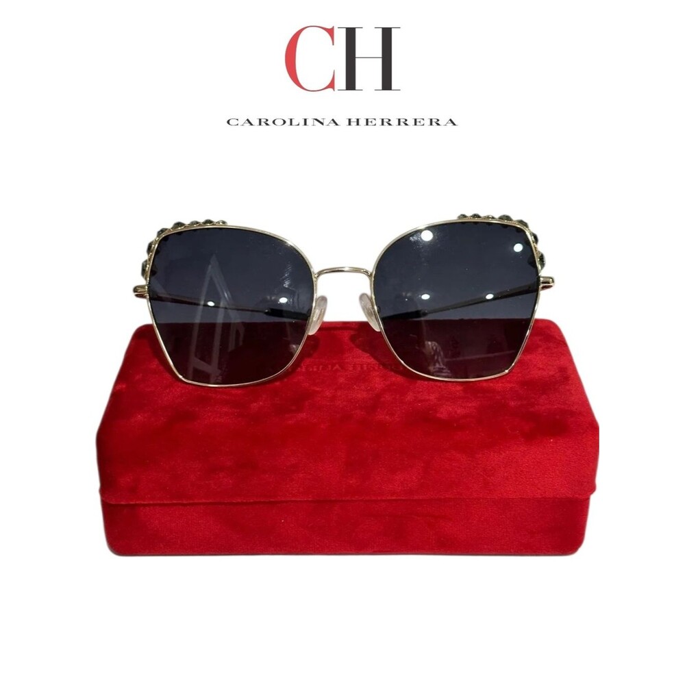 Carolina Herrera Her 0145/S 000HA Sunglasses Women's Rose Gold/Brown Grad. 59mm